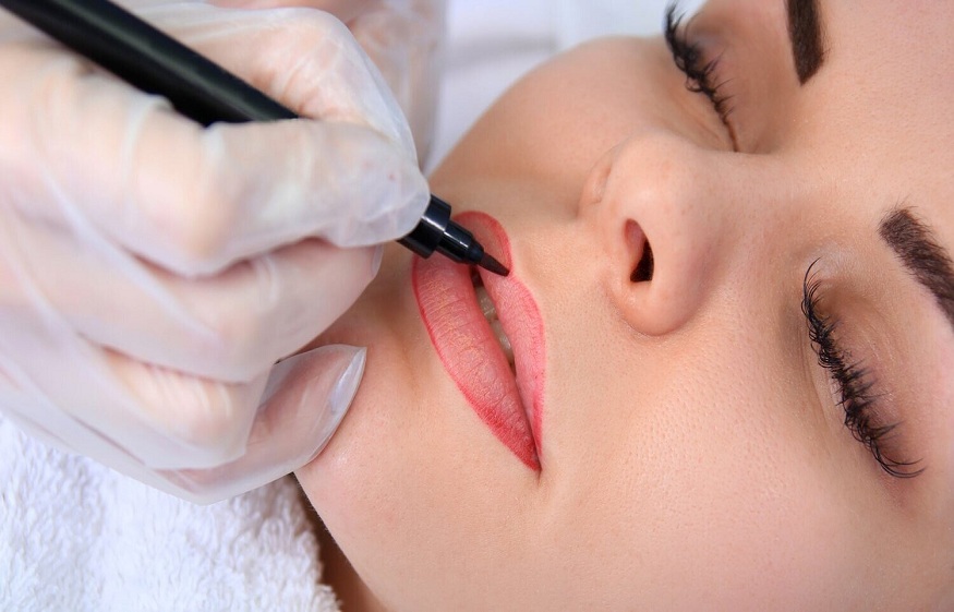 Permanent Lip Color Healing Process